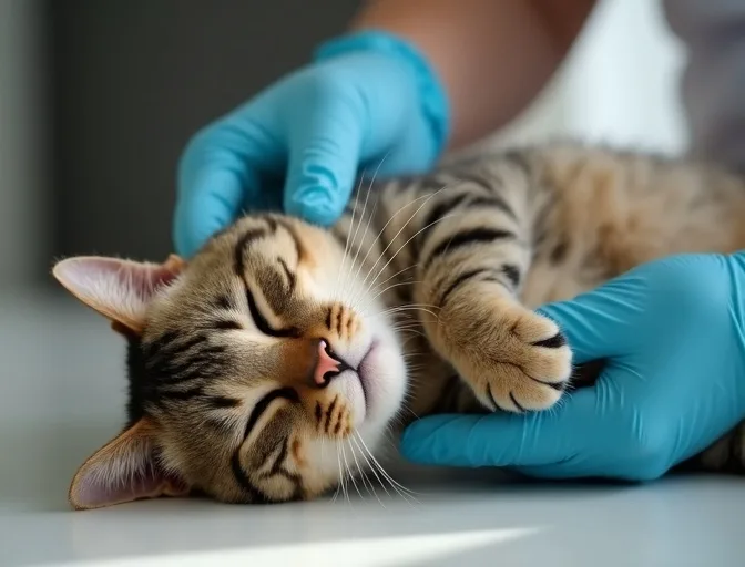 Specialist carefully handling a deceased cat with dignity in Armadale